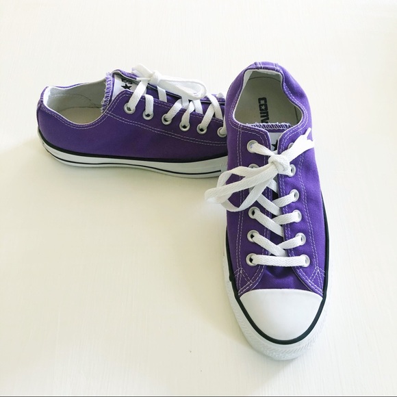 purple converse womens size 7